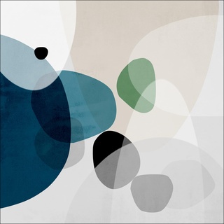 Pro-Art Glasbild Abstract shapes II, 50x50 cm