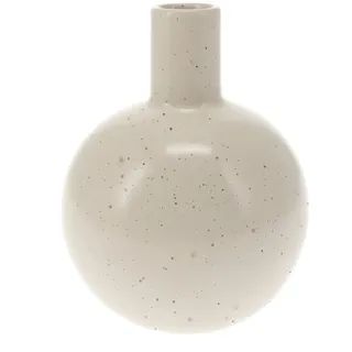 ZauberDeko Dekovase Deko Vase Rund Porzellan Klein 4 Farben Flaschenvase Blumenvase 13 cm