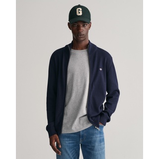 GANT Casual Vollreißverschluss Pullover Evening Blue L