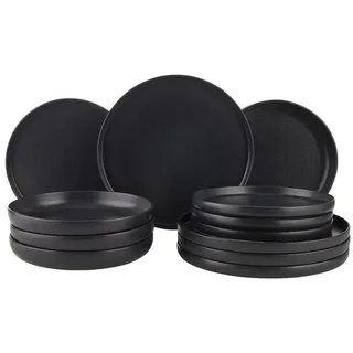 Butlers Dinner-Set CASA NOVA 12-tlg. in Schwarz | Gr.: onesize