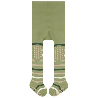 Falke Strickstrumpfhose FALKE Multi Stripe Babys (1 St) Vollplüsch-Strumpfhose grün 62-68
