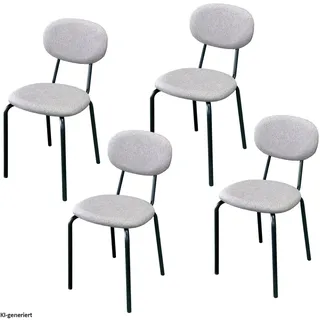 Hti-Living Stuhl Anella Polyester braun 4er Set