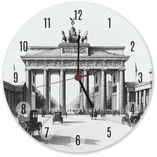 speecheese Wanduhr Brandenburger Tor 28,0 cm 1900 mehrfarbig
