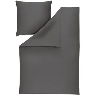 Estella Valetta Unifarben Grau 155 x 220 cm + 80 x 80 cm