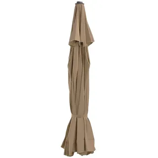 vidaXL Ersatzbezug Sonnenschirm Polyester 500 cm Taupe