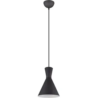 Trio Enzo 1-flg. 20 cm rund schwarz Metall