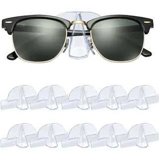 xiruiubao Brillenhalter Wand, 10 Stück Selbstklebende Brillenablage Wandmontage, Brillenhalter Lustig Nasenform, Sonnenbrillen Aufbewahrung Organizer für Aufhängen und Präsentieren von Brille