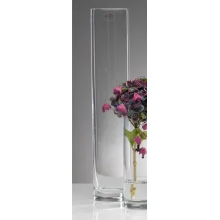 Sandra Rich 3X Glasvase CYLI Glas Vase Tischvase Blumenvase Zylinder 50 cm