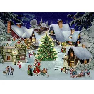 edition barbara behr Puzzle – Weihnachten im Dorf