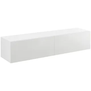 [en.casa] Evaton TV-Lowboard 140 x 30 x 33 cm Weiß Spanplatte