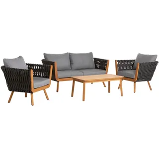 Dehner Granada Garten-Lounge 4-tlg. grau