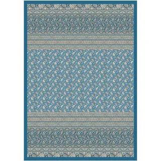 Bassetti Plaid Imperia B1 aus Baumwolle Mako-Satin in der Farbe Blau, Maße: 240cm x 250cm, 9324124