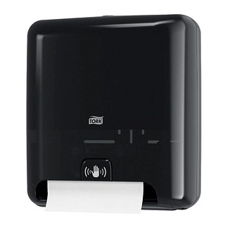 TORK Papierhandtuchspender Elevation Matic® H1 551108 schwarz Kunststoff