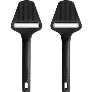 IKEA 2-er Set Käsehobel Hjälpreda Käsereibe mit Edelstahlklinge - spülmaschinenfest - schwarz - 22cm lang 8cm breit