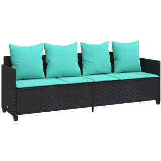vidaXL Sonnenliege 368352 200 x 65 x 30 cm Schwarz