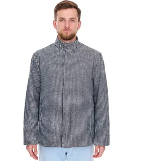 Herren Übergangs-Jacke mit Hahnentritt-Muster Herbst-Jacke 957466 Schwarz/Weiß - 58