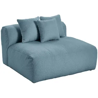 Livetastic Sofaelement Bloom, Blau, Textil, 2-Sitzer, 120x70x122 cm, Made in EU, erweiterbar, Rücken echt, individuell planbar, Wohnzimmer, Sofas & Couches, Sofas, Modulsofas