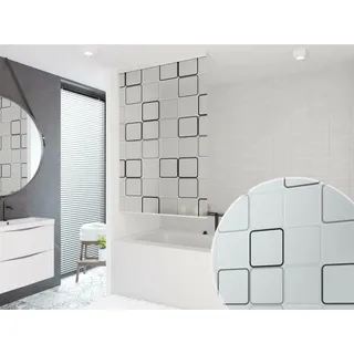 KS Handel 24 HALB-Kassetten DUSCHROLLO 80 cm BREIT Modell Quadro DUSCHVORHANG GRAU Weiss SCHWARZ! Shower Rollo Curtain