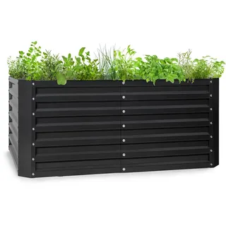 Blumfeldt High Grow Straight Hochbeet 120x60x60cm 432l Stahl Anthrazit