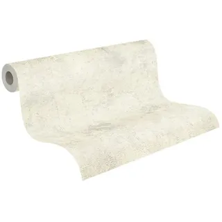 A.S. Création Vliestapete Struktur 10,05 m x 0,53 m 0 g Creme/Weiß 388331