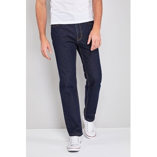 Next Straight-Jeans Authentische Straight Fit Jeans, 100 % Baumwolle (1-tlg) blau 42
