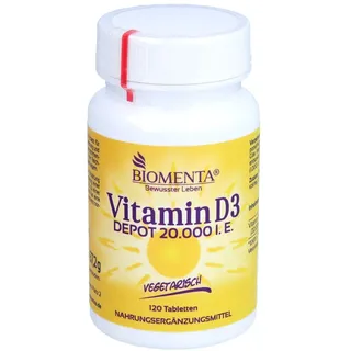 BIOMENTA GMBH BIOMENTA Vitamin Depot D3 20.000 IE vegetarisch 120 st