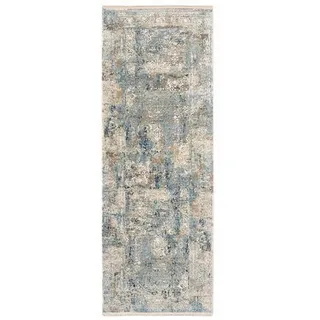 Dieter Knoll Läufer Avignon, Blau, Grau, Textil, rechteckig, 80x200 cm, Care & Fair, für Fußbodenheizung geeignet, in verschiedenen Größen erhältlich, Teppiche & Böden, Teppiche, Teppichläufer