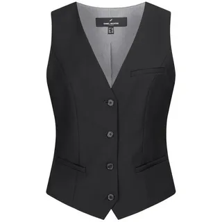 HECHTER PARIS Anzugweste HECHTER PARIS Corporate Weste Damen Tailored Modern Fit Schwarz schwarz S (38)
