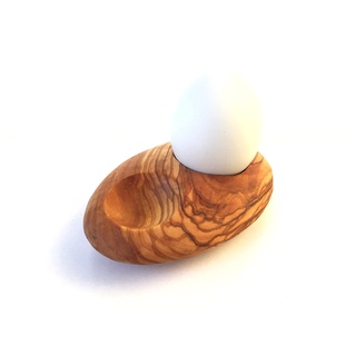 medina mood Eierhalter Stone Holz Eierbecher handgemacht aus Olivenholz