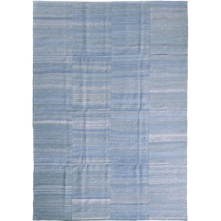 Designteppich Elysian Dream 220x316 Handgewebter Orientteppich / Perserteppich, Nain Trading, rechteckig, Höhe: 8 mm blau|grau