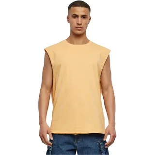 Urban Classics Herren Open Edge Sleeveless Tee – Locker geschnittenes Muskelshirt aus 100% Baumwolle, ärmellos, Sommer Tank Top für Sport & Freizeit,Paleorange,XL