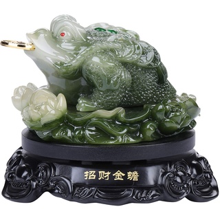I-MART Feng Shui Money Frosch Statue, zieht Reichtum und Glück, chinesisches Feng Shui Dekor