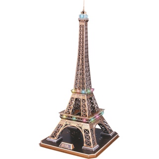Revell 3D-Puzzle Eiffelturm Multicolor LED (84 -Teile), Puzzle