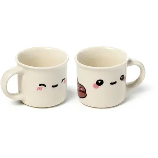 Puckator Kaffeetasse 0,1 l Weiß 2 St.