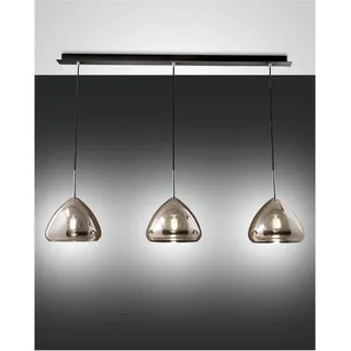 Fabas Luce Glow 3-flg. 60 cm schwarz/verchromt