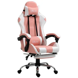 Vinsetto Gamingstuhl Kunstleder Rosa