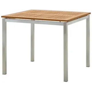 ASS Altenburger Kuba Gartentisch 90 x 90 x 76 cm Braun/Weiß/Mehrfarbig