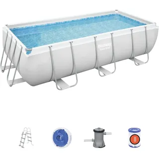 Power Steel™ 33,8 x 16,7 x 100 cm, rechteckiges Pool-Set