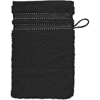 VOSSEN Cult de Luxe Waschhandschuh 16 x 22 cm schwarz