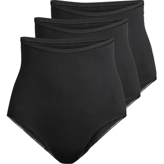Speidel, Damen, Unterhosen, 3er Pack Inshape High Waist Panty, Schwarz, (48, 50, 3er Pack)