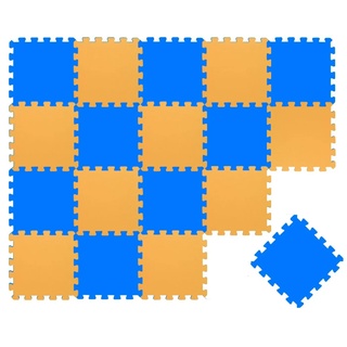 LittleTom Puzzlematte dunkelblau/gelb 20-tlg.