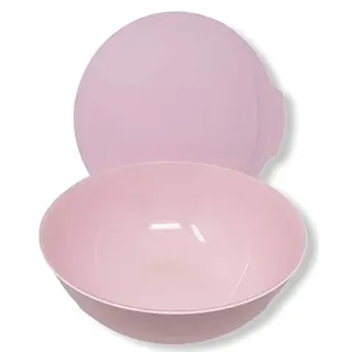 Tupper TUPPERWARE Servier-Schüssel ALLEGRA 5,0 Liter edel glänzend Schüssel mit Deckel rosa rose pink XL