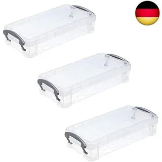 3PCS Kunststoff Transparent Stiftebox, Stapelbare Durchsichtige Stiftebox,
