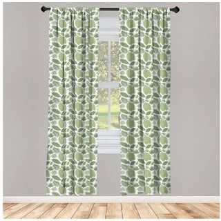 Gardine Vorhang für Wohnzimmer Schlafzimmer Dekor, Abakuhaus, Microfaser, Philodendron Dschungel-Blätter Botanik grün 150 cm x 245 cm