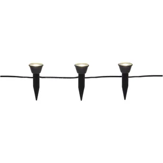 Star Trading Lichterkette Kunststoff 210 cm inkl. Dämmerungssensor schwarz