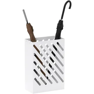 Homcom Schirmständer 28 x 14 x 41 cm Weiß