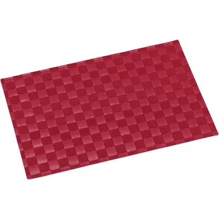KESPER® Platzset Tischset, Polyurethan/Baumwolle rot 43 x 30,5 x 0,1 cm, (1-St)