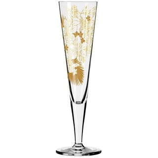 Ritzenhoff Sektglas Goldnacht, Glas, Mehrfarbig H:24cm D:7cm Glas bunt