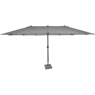 XXL-Oval-Sonnenschirm aus Polyester, ca. 4,6 x 2,7 m - Anthrazit