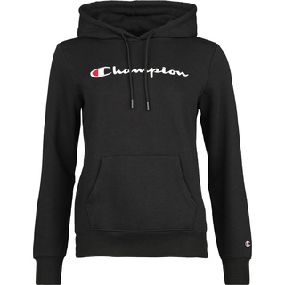 Champion Kapuzenpullover - Hooded Sweatshirt - XS bis S - für Damen - Größe S - schwarz - S